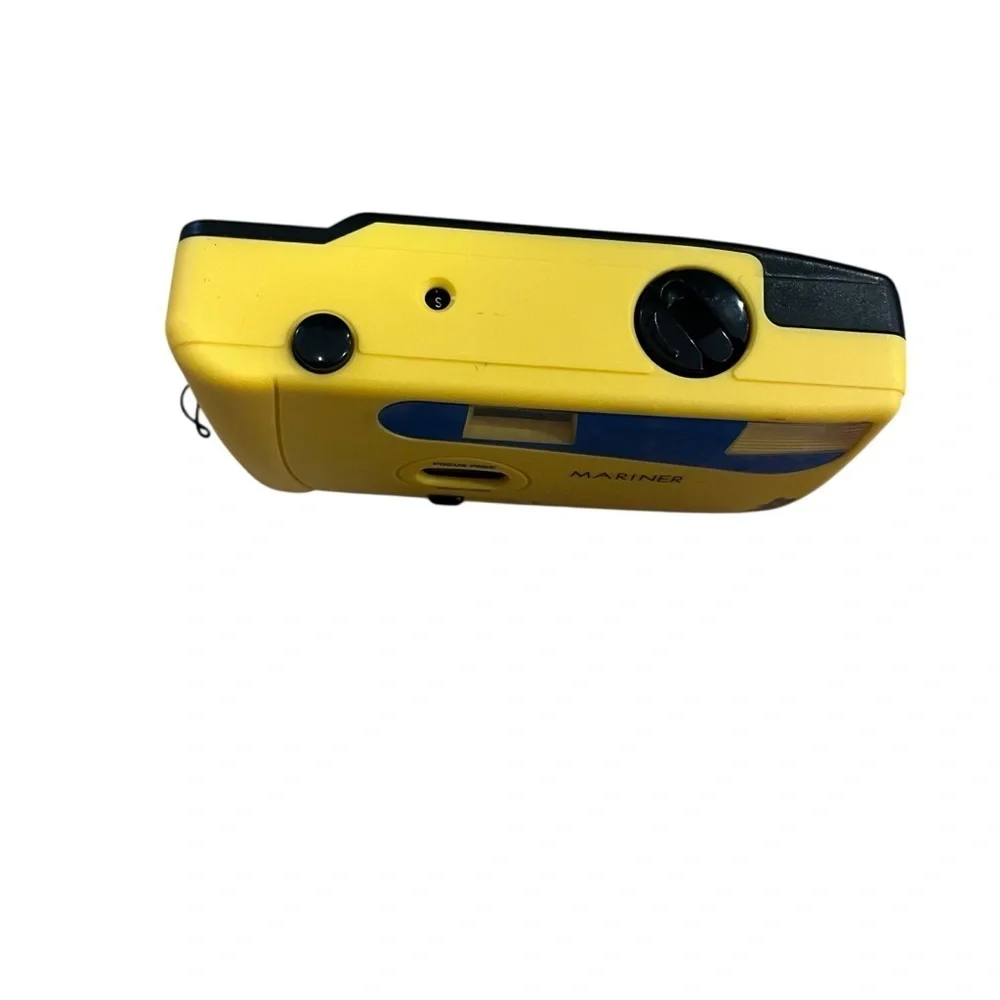 Vintage Vivitar Mariner 35mm Film Camera Yellow Blue Point & Shoot Retro